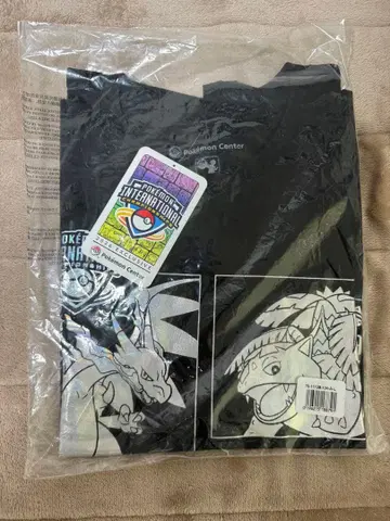 EUIC 런던 포켓몬 센터 한정판 T셔츠 L 사이즈 블랙 실버