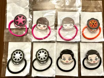 분붐저 머리끈 핑크 블랙 오렌지 8개 세트