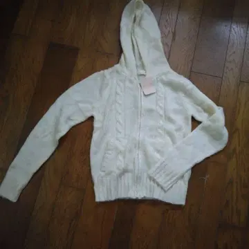 LIZ LISA 후드 부착 가디건 아이보리