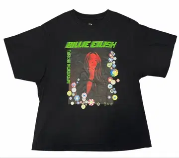 빌리 아일리시 x 무라카미 다카시 유니클로 콜라보 티셔츠/L 사이즈