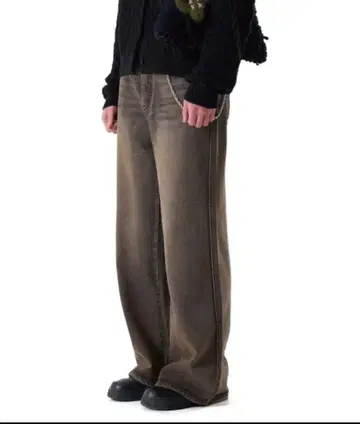 IUGAMAKARS 배기 데님