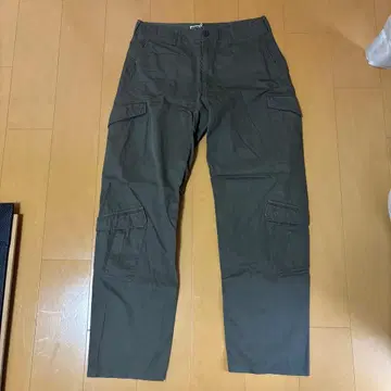 굿이너프 카고 팬츠 L 사이즈 올리브색