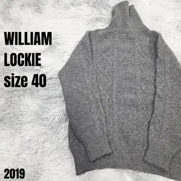 WILLIAM LOCKIE 윌리엄 로키 스웨터 그레이 2019