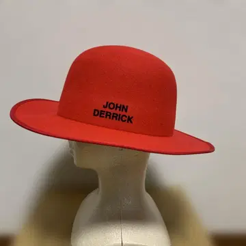 존 데릭 세련된 개성파 화려한 비비드 토끼 고급 모자 RED 2