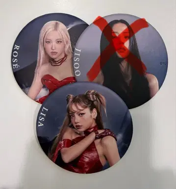 BLACKPINK 캔뱃지 (리사, 로제) 2개 세트, 낱개 판매 가능