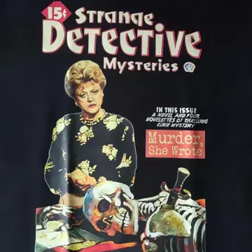 제시카 이모의 사건 수첩 프린트 T셔츠 불가사의한 탐정 미스터리즈