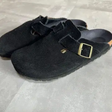 Birkenstock 블랙 41 골드 Boston 보스턴