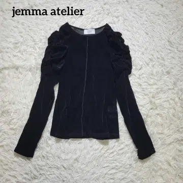 새상품급 완판 jemma atelier 셔링 퍼프 슬리브 벨로아