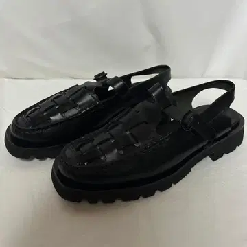 hereu crank sport 가죽 구르카 샌들 블랙 43