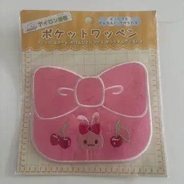 Mother garden 포켓 와펜 핑크