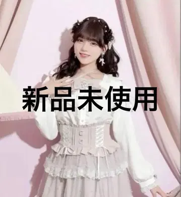 노에미 비쥬 리본 초커 넥 오픈 숄더 블라우스 핑크