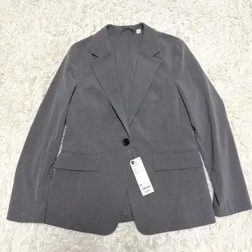 지유 테일러드 자켓 M 사이즈 그레이 2025년제 미사용품