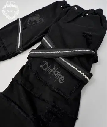 DimMoire 디딤모아르 자수 로고 프린지 버클 플레어 데님 M