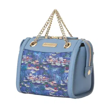 [새상품급] 모네 수련 프린트 숄더백 스카이블루