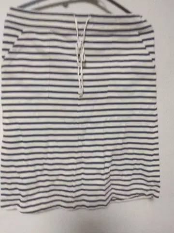 ICHI 스트라이프 코튼 스커트