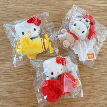 로리즈팜 헬로키티 andST 봉제 인형 키링 3종 세트