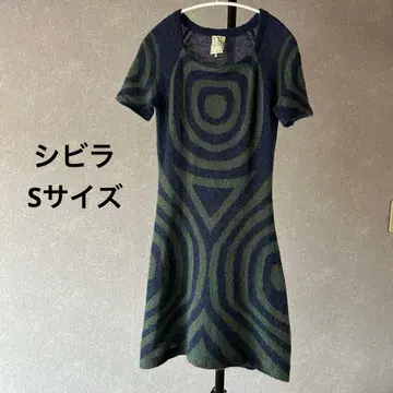 [ 시빌라 ] 반팔 니트 원피스 울 고급 깔끔한 고급 모던