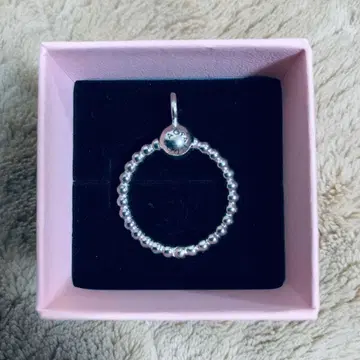 미사용 Pandora 비즈 반지 목걸이 탑 펜던트 탑 박스 포함