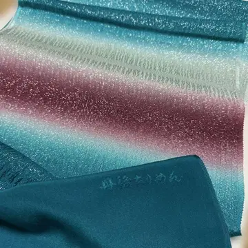 광택 오비 장식 천 청록색과 보라색 그라데이션