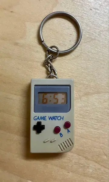 게임보이형 시계 키링