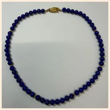 라피스 라줄리 목걸이 실버 6.17~6.36mm 라운드볼 고품질