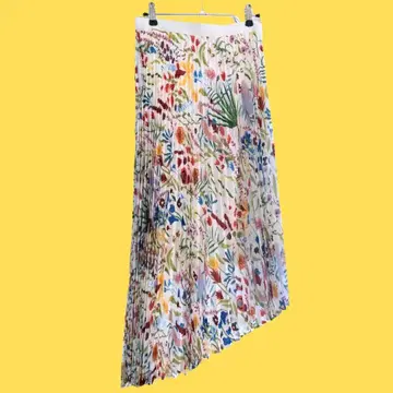 TARO HORIUCHI 꽃무늬 플리츠 스커트 사이즈 1