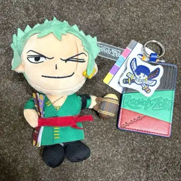 USJ 원피스 조로 봉제 인형 키체인 패스 케이스