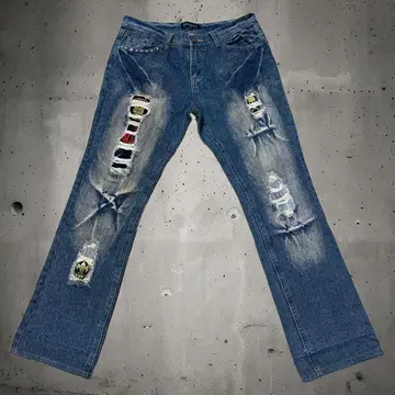 y2k 헤이세이 00s in the attic 크러쉬 데님 그런지