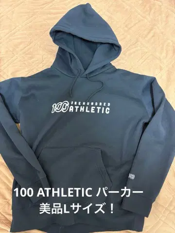 새상품급 L! 100 애슬레틱 원 헌드레드 애슬레틱 후드티 블랙