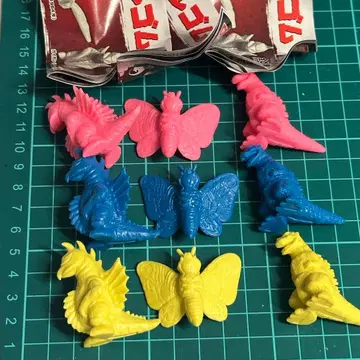 고질라 지우개 피규어 고질라 모스라 가이강 가챠 세트