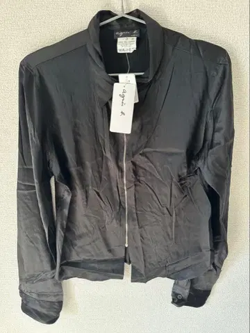 에네스베 실크 90% 집업 자켓 agnes b