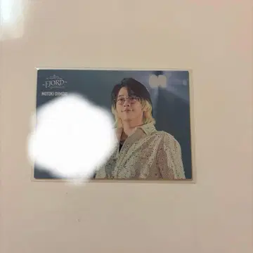 오오모리 모토키 친필 사인 포토 카드 미세스