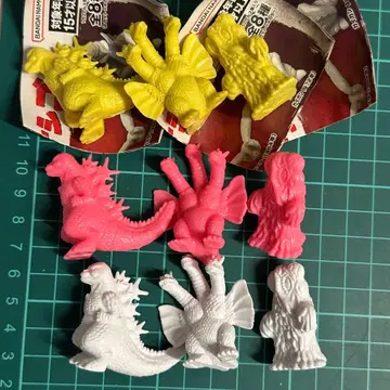 고질라 지우개 지우개 피규어 헤도라 킹 기도라 가챠 세트2