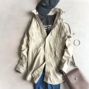 새상품급 REMI RELIEF 레미 릴리프//긴팔 코튼 셔츠 오버 사이즈