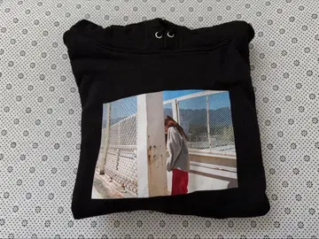 아이묭 풀오버 후드티 블랙 M 사이즈