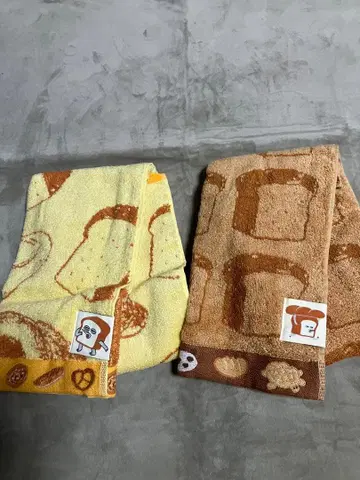 빵도둑 타월, 2장 세트