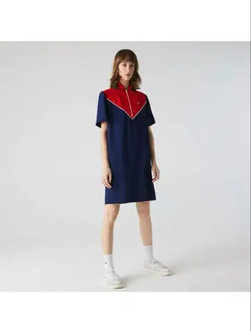 LACOSTE 라코스테 컬러 블록 폴로 드레스