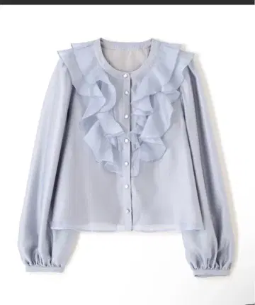 새상품 JILL by JILL STUART 프론트 프릴 시어 블라우스