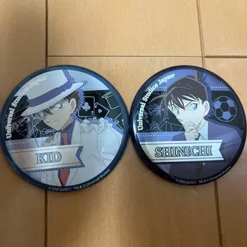 명탐정 코난 남도일(쿠도 신이치) 괴도 키드 캔뱃지 2개 세트