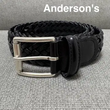 미사용 새상품 Anderson's 메쉬 벨트 블랙 90cm 36'