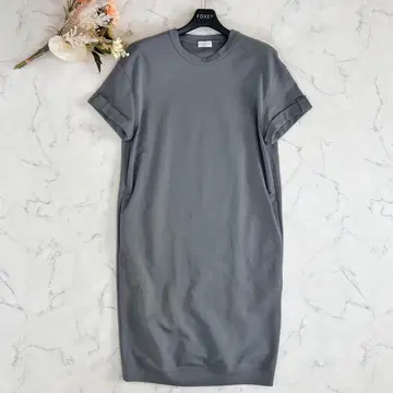 브루넬로쿠치넬리 모닐레 코튼 티셔츠 원피스 그레이