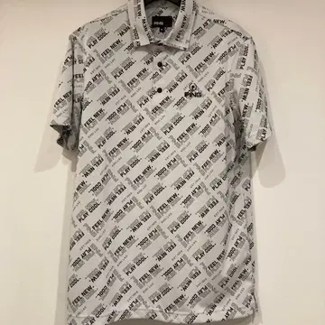 새상품급 핑 PING 자카드 반팔 셔츠 621-316030