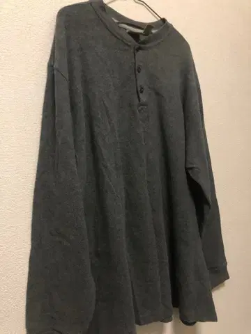 L.L.Bean 그레이 헨리넥 긴팔 티셔츠