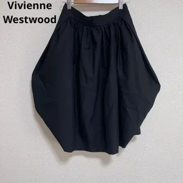 컨디션 최상 비비안 레드 라벨 울 개버딘 변형 벌룬 스커트