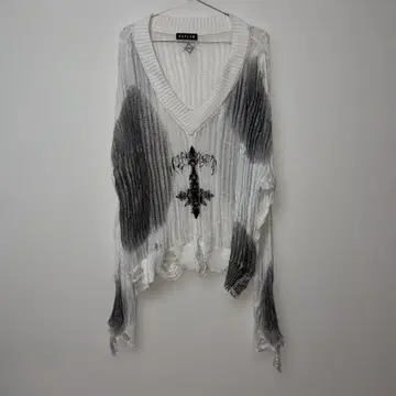 REFLEM 데미지 니트 상의