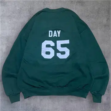 90s USA제 DAY65 백 맨투맨 XL 그린 저지즈