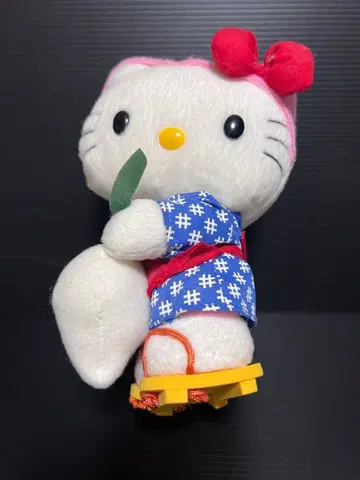 가고시마 한정판 사쿠라지마 대근 키티 봉제 인형
