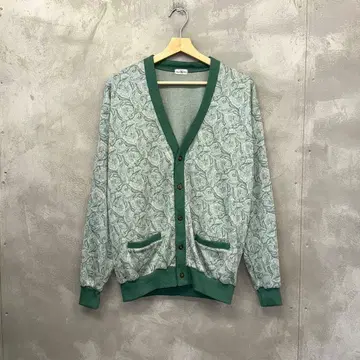 90's MON MA MES 올 패턴 가디건 한국제