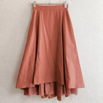 s0850 [ 도로시즈 ] 롱 스커트 비대칭 허리턱 드레이프