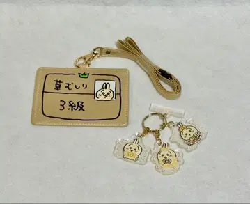 치이카와 (먼작귀) 토끼 패스케이스 & 키링